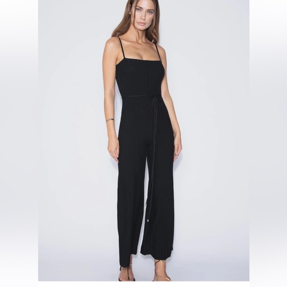 Karina Grimaldi Pants - Karina Grimaldi SIDNEY KNIT JUMPSUIT NWT Small